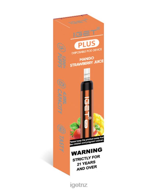 D628235 IGET Plus - IGET Vapes on Sale Mango Strawberry Juice