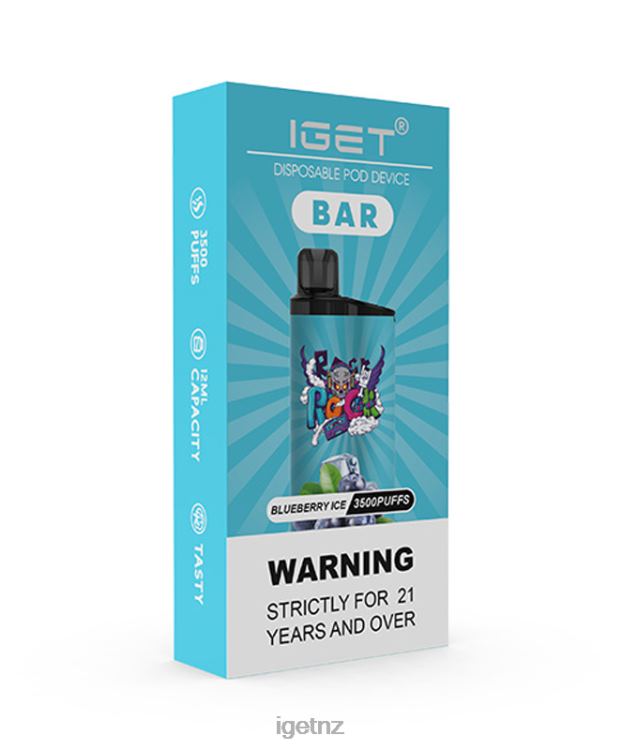 D6282152 IGET Bar - IGET NZ Flavours Blueberry Ice