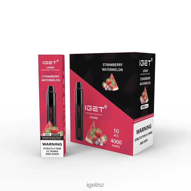 D6282322 IGET Legend 4000 Puffs - IGET NZ Flavours Strawberry Watermelon