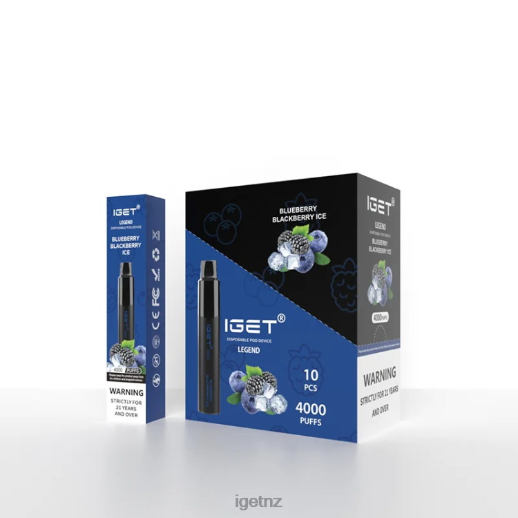 D6282325 IGET Legend 4000 Puffs - IGET Vapes on Sale Blueberry Blackberry Ice