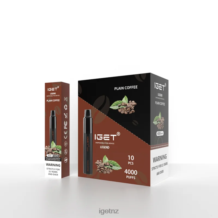 D6282340 IGET Legend 4000 Puffs - IGET Wellington Plain Coffee