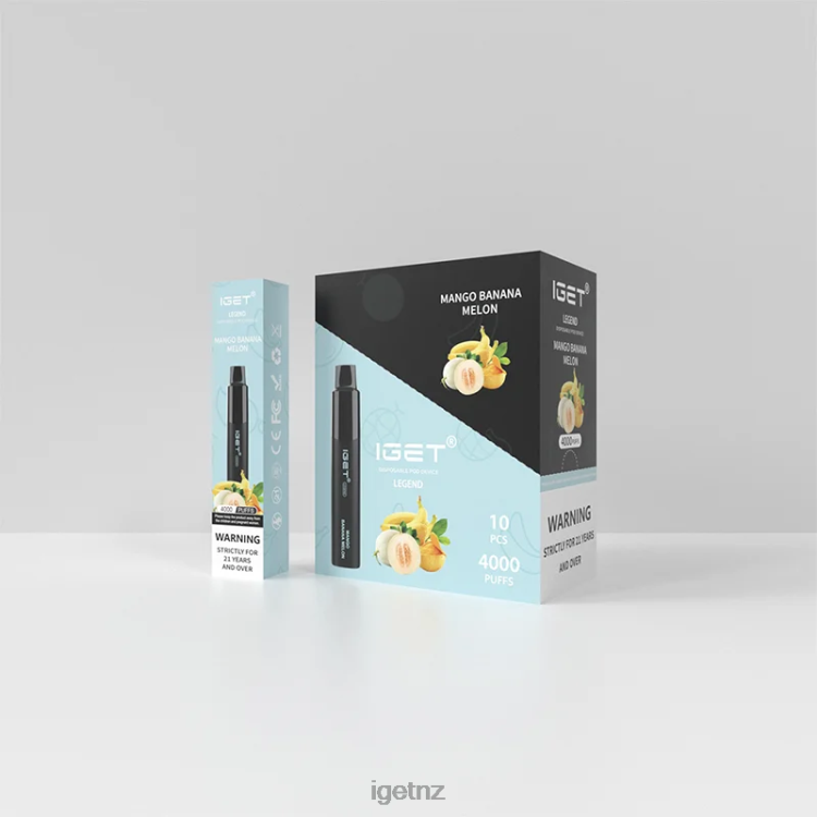 D6282350 IGET Legend 4000 Puffs - IGET Wellington Mango Banana Melon