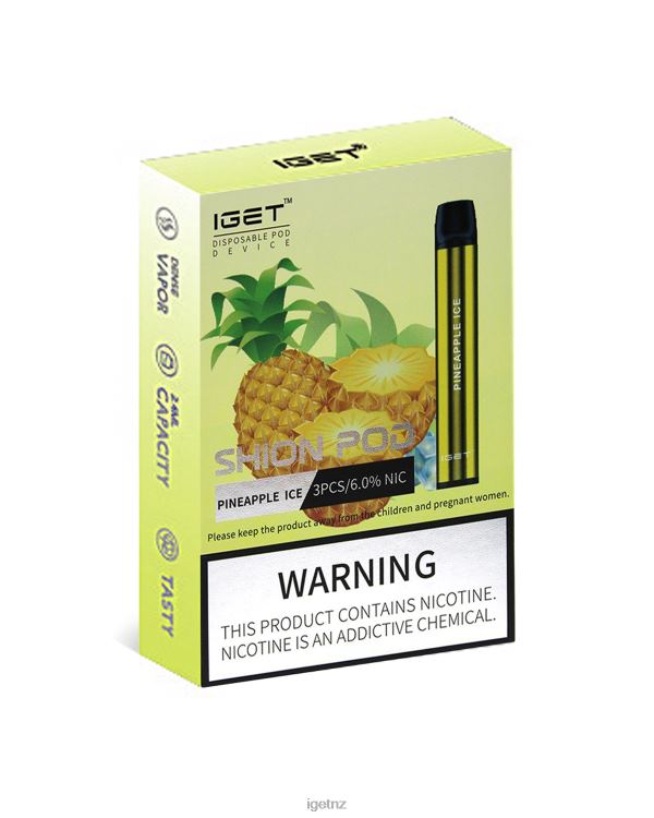 D628224 3 x IGET Shion - IGET Pods NZ Pineapple Ice