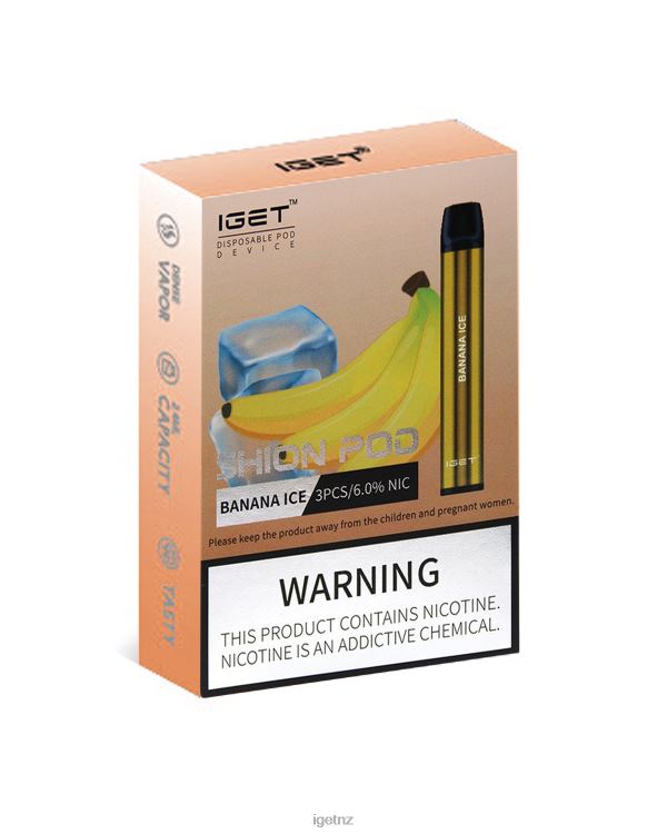 D62822 3 x IGET Shion - IGET NZ Flavours Banana Ice