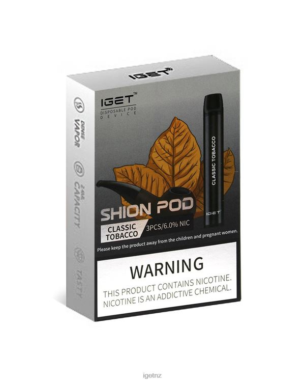 D62829 3 x IGET Shion - IGET New Zealand Classic Tobacco